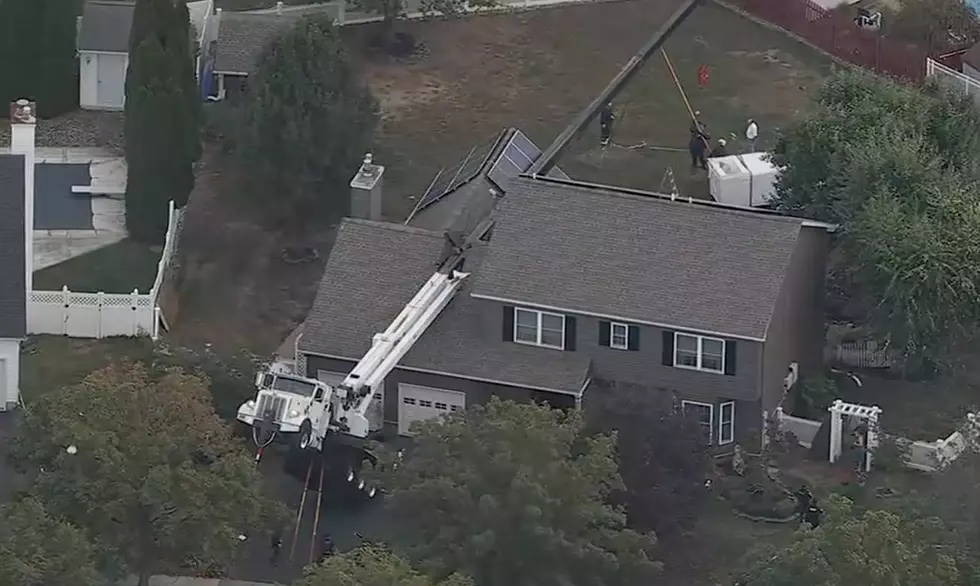 BREAKING: A Large Crane Crashes Through the Roof of Hamilton Township Home
